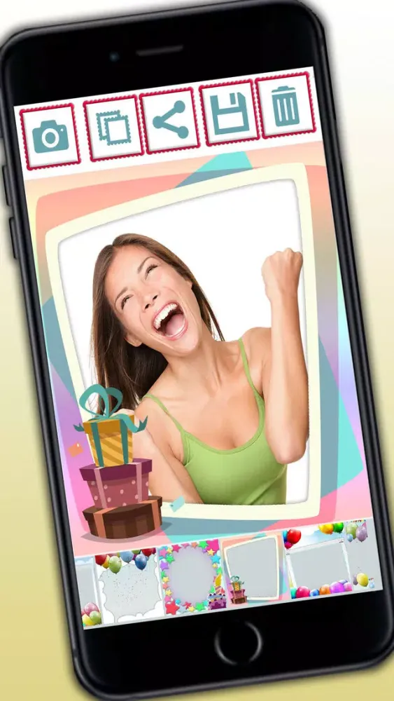 Birthday frames for photo collages and image editor - Premium 스크린샷