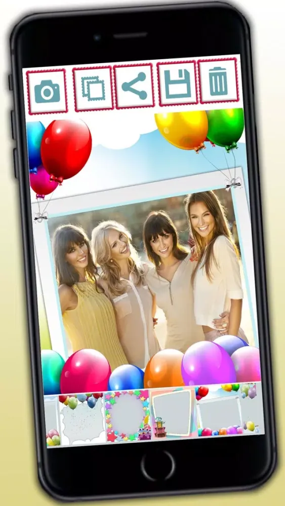 Birthday frames for photo collages and image editor - Premium 스크린샷