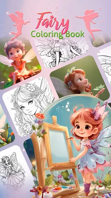 Fairy coloring book kids game' स्क्रीनशॉट