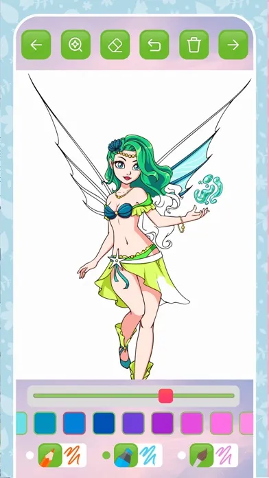 Fairy coloring book kids game' स्क्रीनशॉट
