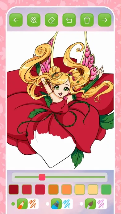 Fairy coloring book kids game' स्क्रीनशॉट