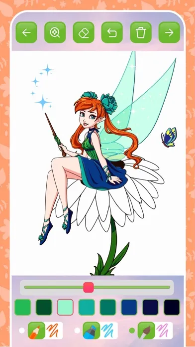 Fairy coloring book kids game' स्क्रीनशॉट