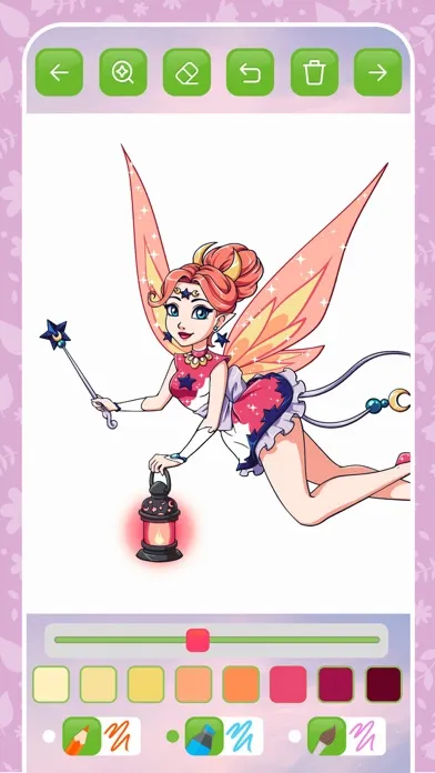 Fairy coloring book kids game' स्क्रीनशॉट