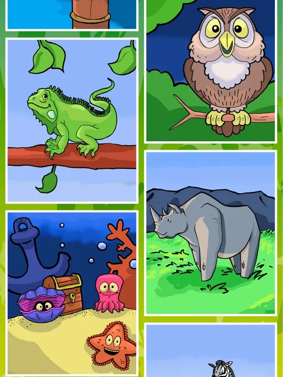 Tangkapan layar Paint and color animals – book iPad 