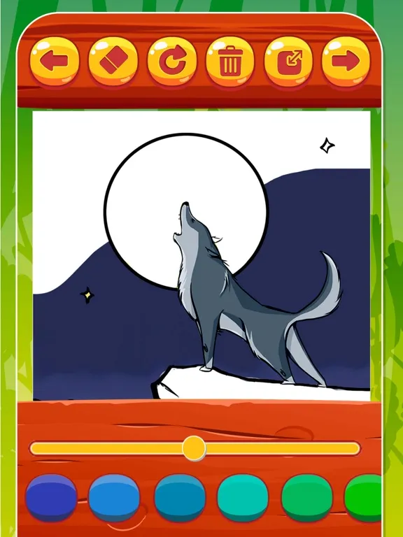 Tangkapan layar Paint and color animals – book iPad 
