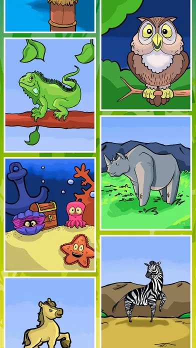 Tangkapan layar Paint and color animals – book