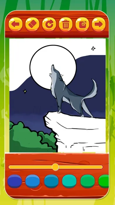 Tangkapan layar Paint and color animals – book