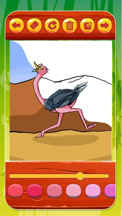 Tangkapan layar Paint and color animals – book