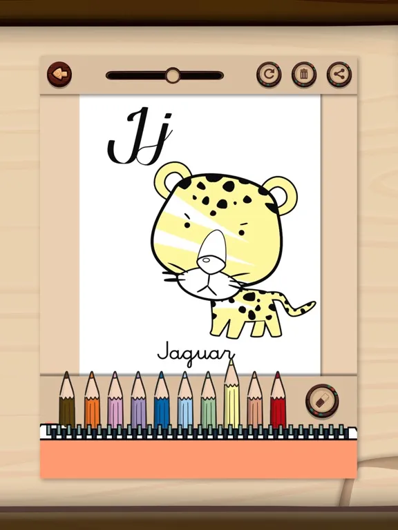 Zoo Animals Coloring Pages iPad 應用截圖