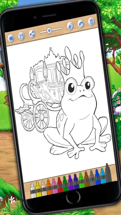 Paint and color Princesses – coloring book Ekran Görüntüleri