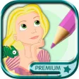 Paint Princess Rapunzel – Drawings to color PRO Paint Princess Rapunzel – Drawings to color PRO