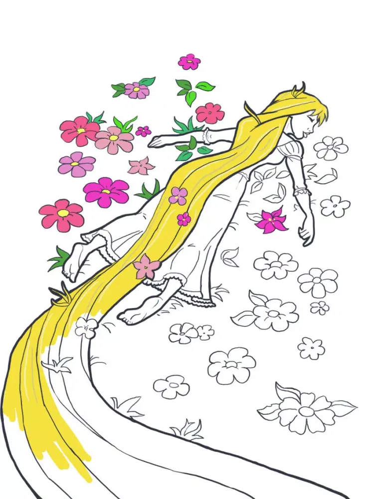 Capturas de pantalla de Paint Princess Rapunzel – Drawings to color PRO iPad 