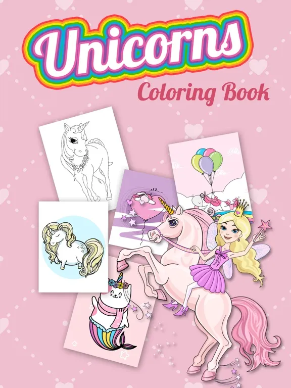 Capturas de pantalla de Unicorns – Pony Coloring Book iPad 