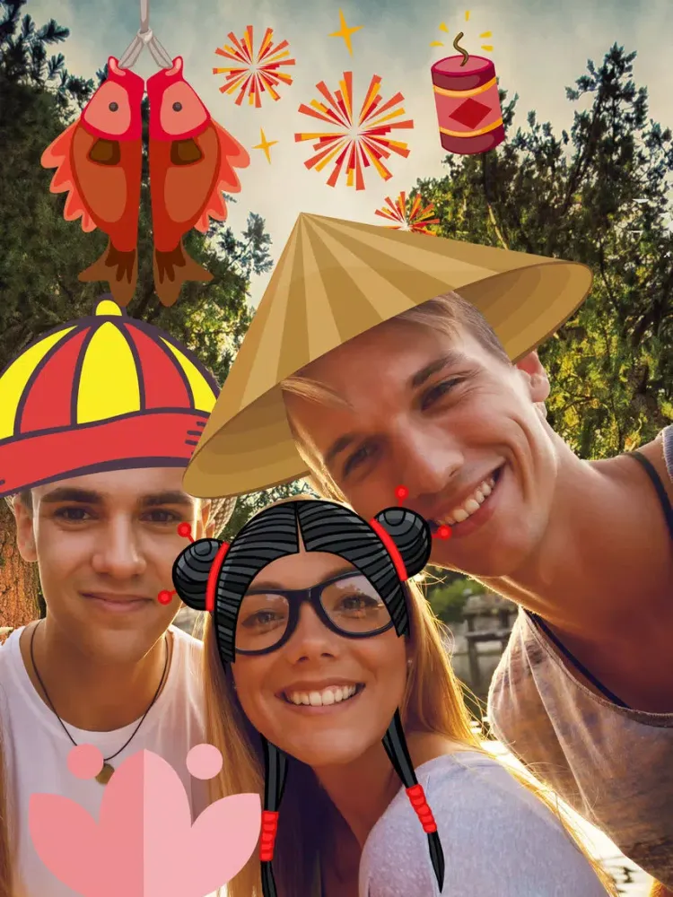 Snap filters China - Chinese face photo editor iPad  Screenshots
