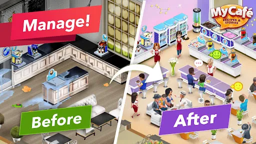 Capturas de pantalla de My Cafe — Restaurant Game