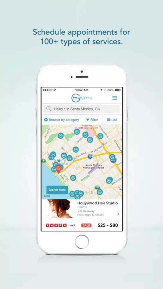 Tangkapan layar MyTime Marketplace