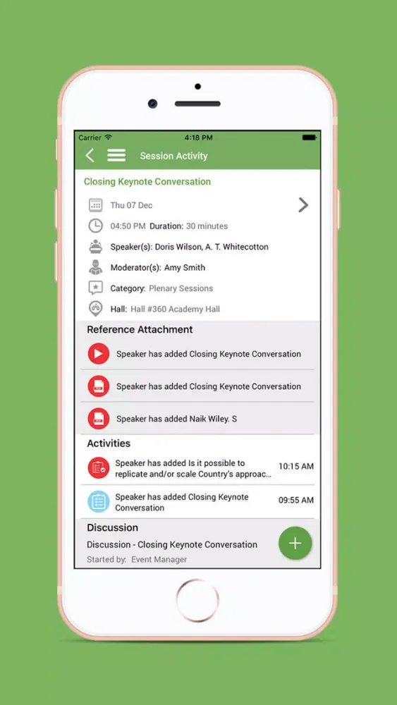 Conference Event App 스크린샷