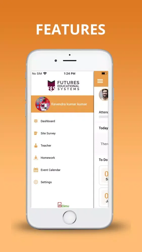 Capturas de tela do FES Parent Hub