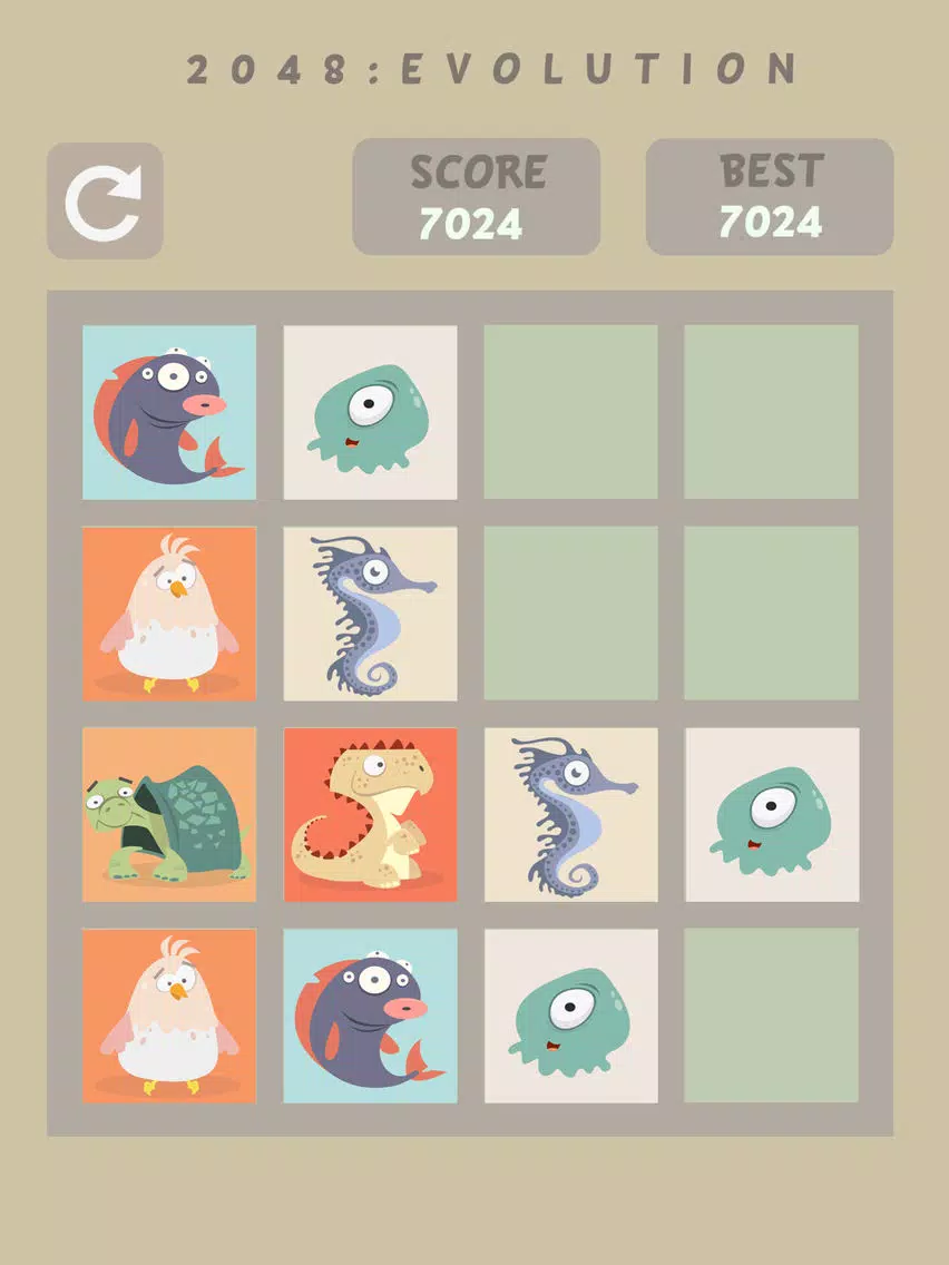 Ảnh chụp màn hình của 2048: Evolution iPad 