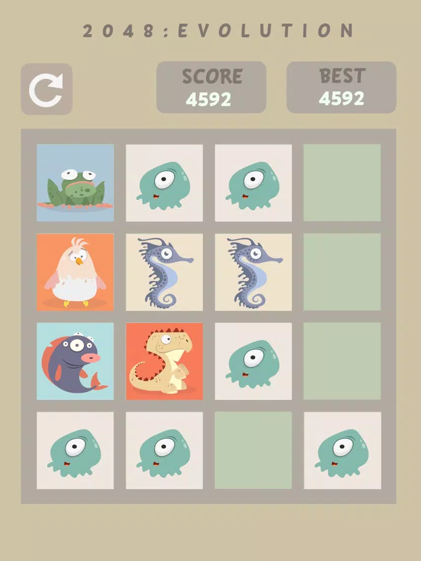 Ảnh chụp màn hình của 2048: Evolution iPad 