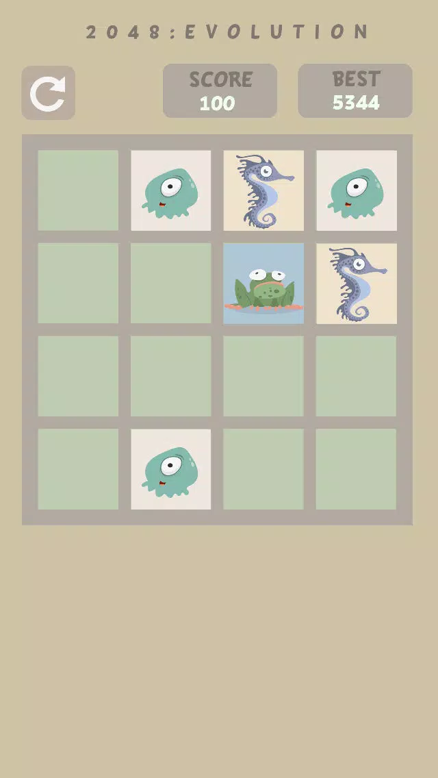 Ảnh chụp màn hình của 2048: Evolution