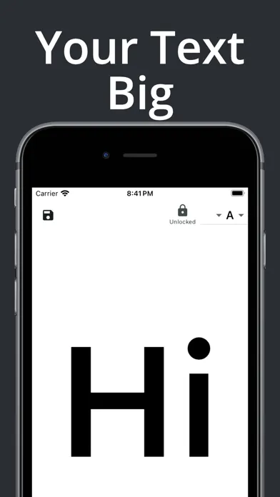 Big Text Display App Screenshots