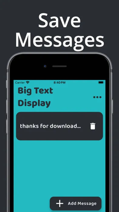 Big Text Display App Screenshots