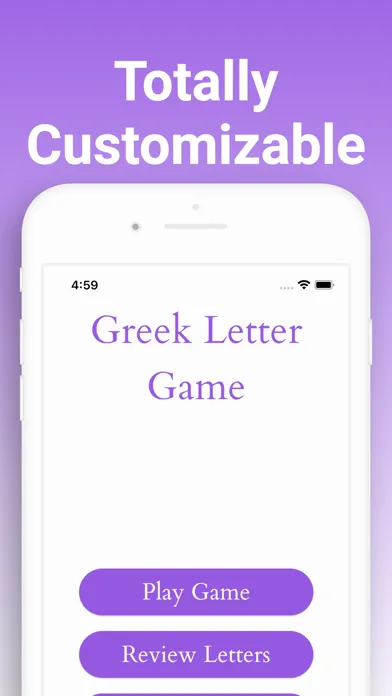 Capturas de tela do Greek Alphabet Learning Game