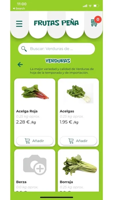 Capturas de tela do Frutas Peña