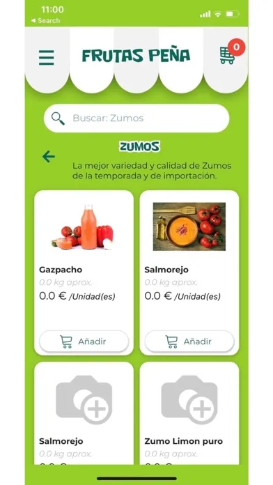 Capturas de tela do Frutas Peña