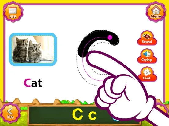 ABC Animal English FlashCards iPad  স্ক্রিনশট