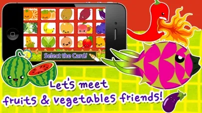 Tangkapan skrin POPOYA Korean Fruits Vegetables Flashcards