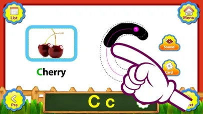 ABC Fruits & Vegetables English Flashcards Screenshots