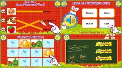 ABC Fruits & Vegetables English Flashcards Screenshots