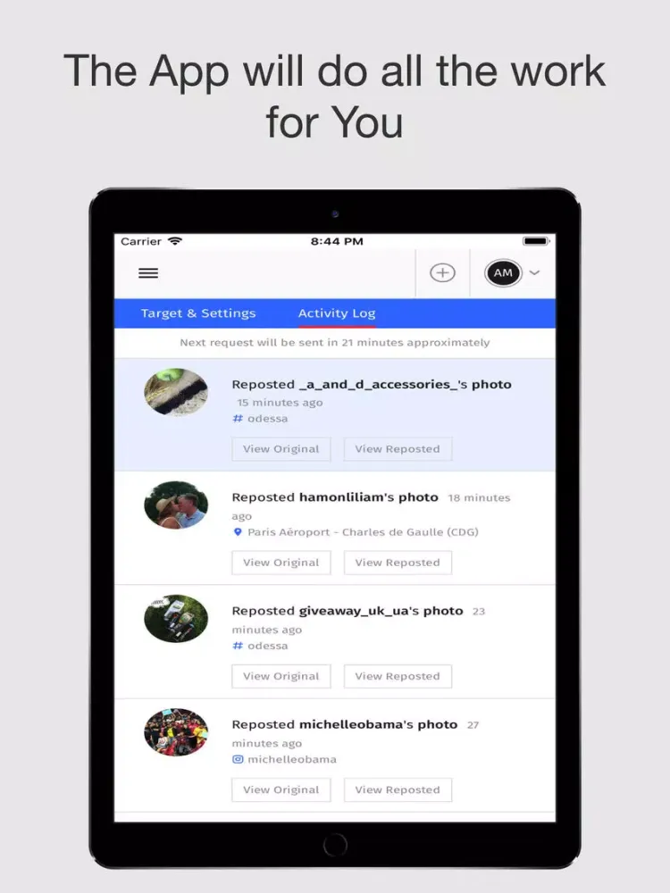MorZe - Repost for Instagram iPad  Ekran Görüntüleri