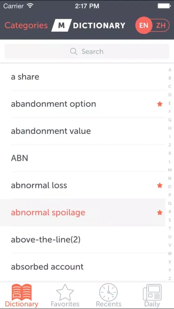 MDictionary Finance Term En-Ch Screenshots