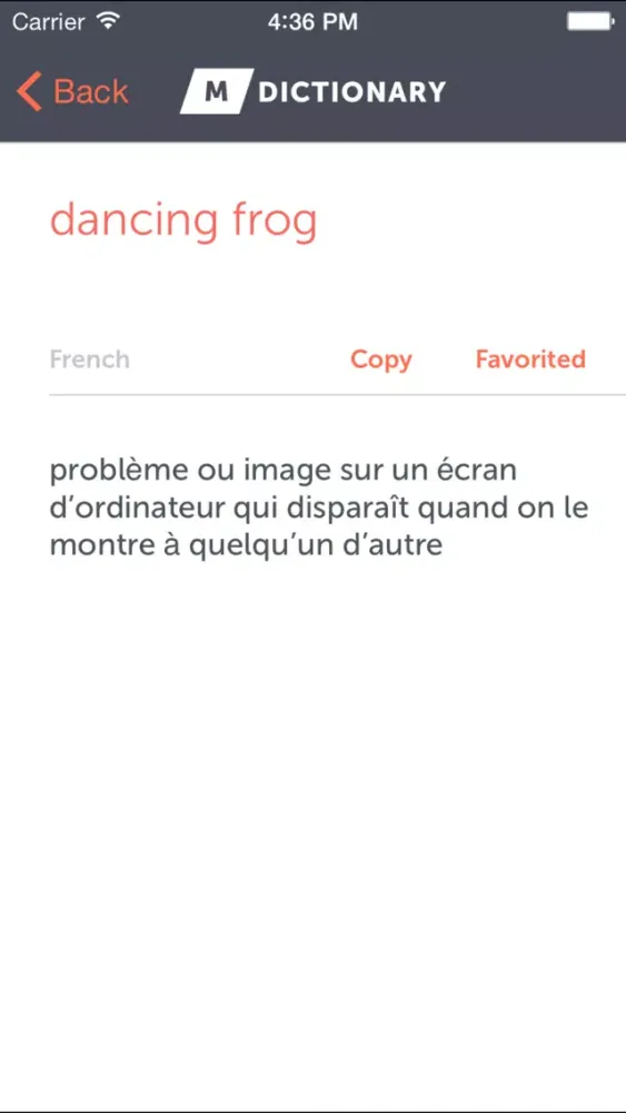 MDictionary Business Eng - Fre Screenshots
