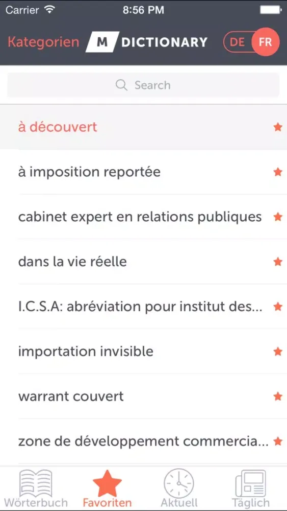 MDictionary Wirtschaft (DE-FR) Screenshots