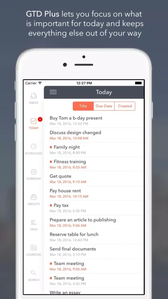 GTD Plus – to do and task list Ekran Görüntüleri