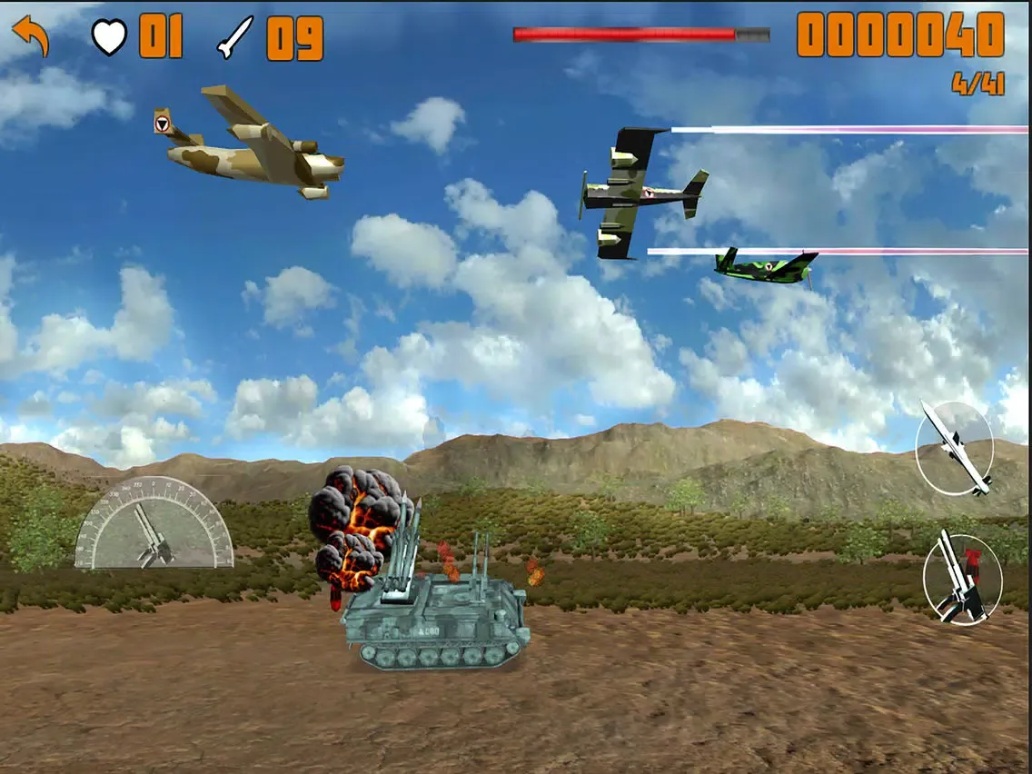 Capturas de tela do Tanks vs Warplanes iPad 