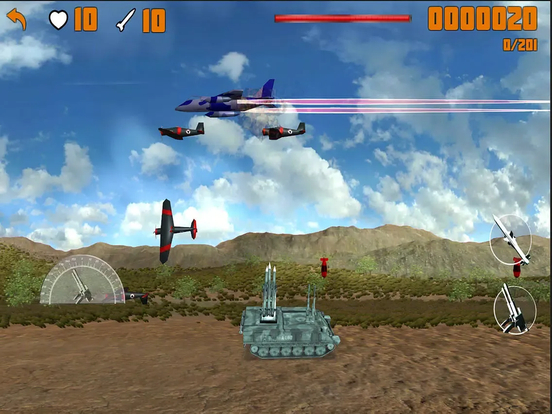 Capturas de tela do Tanks vs Warplanes iPad 