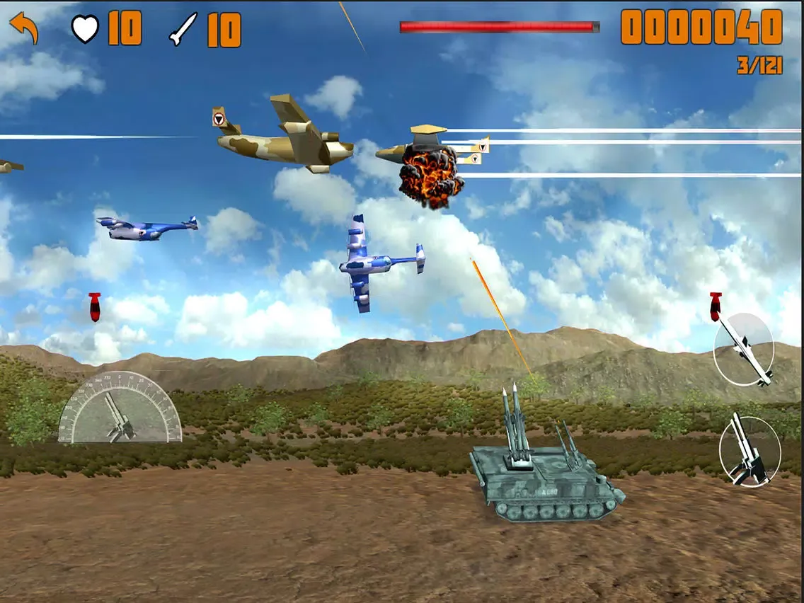 Capturas de tela do Tanks vs Warplanes iPad 