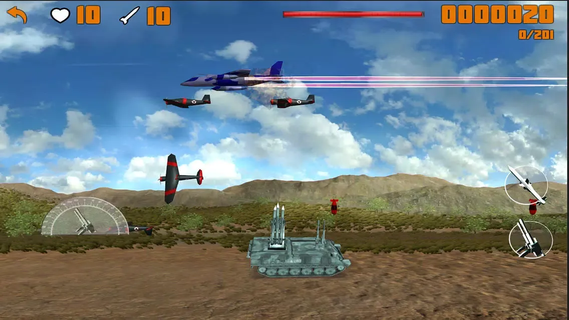 Capturas de tela do Tanks vs Warplanes