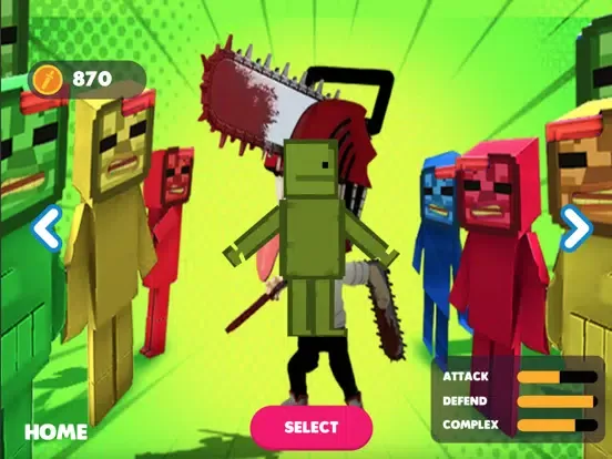 Tangkapan skrin Melon Chainsaw Man Playground iPad 