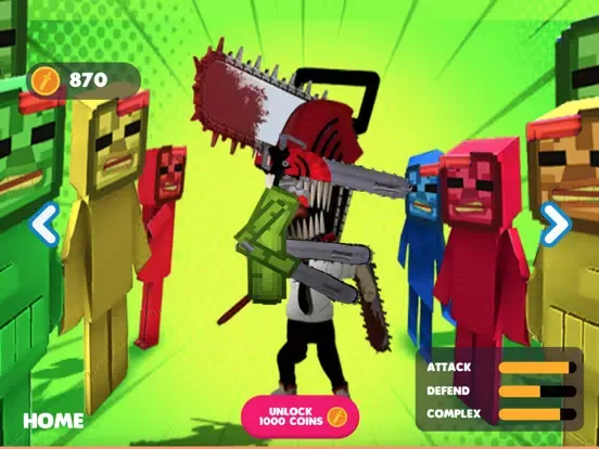 Tangkapan skrin Melon Chainsaw Man Playground iPad 