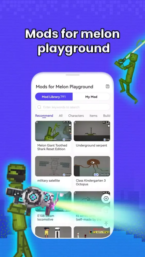 Tangkapan layar Mods for Melon Playground