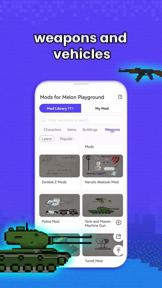Tangkapan layar Mods for Melon Playground