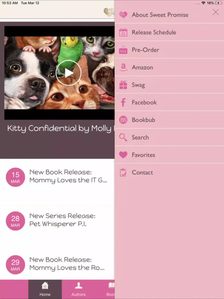 Sweet Promise Press iPad  Screenshots