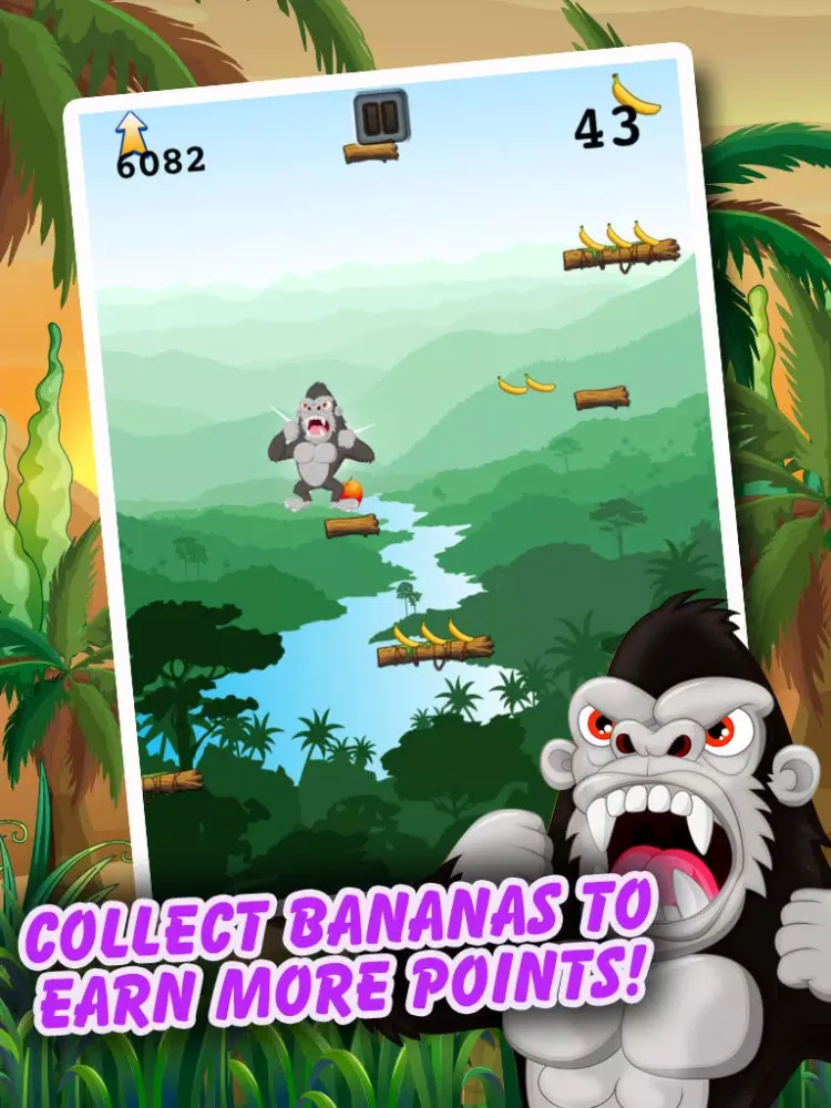 Climbing Ape - Angry Gorilla Jumping Rush FREE iPad  স্ক্রিনশট