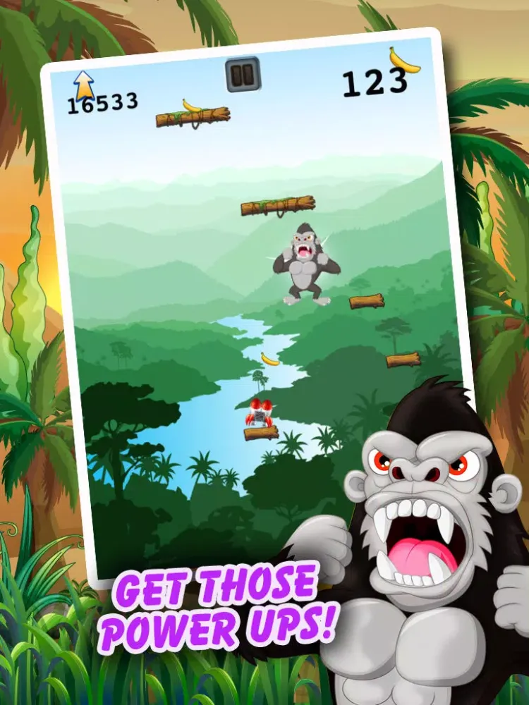 Climbing Ape - Angry Gorilla Jumping Rush FREE iPad  স্ক্রিনশট